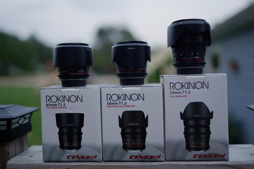 Set obiettivi manuali rokinon - set,